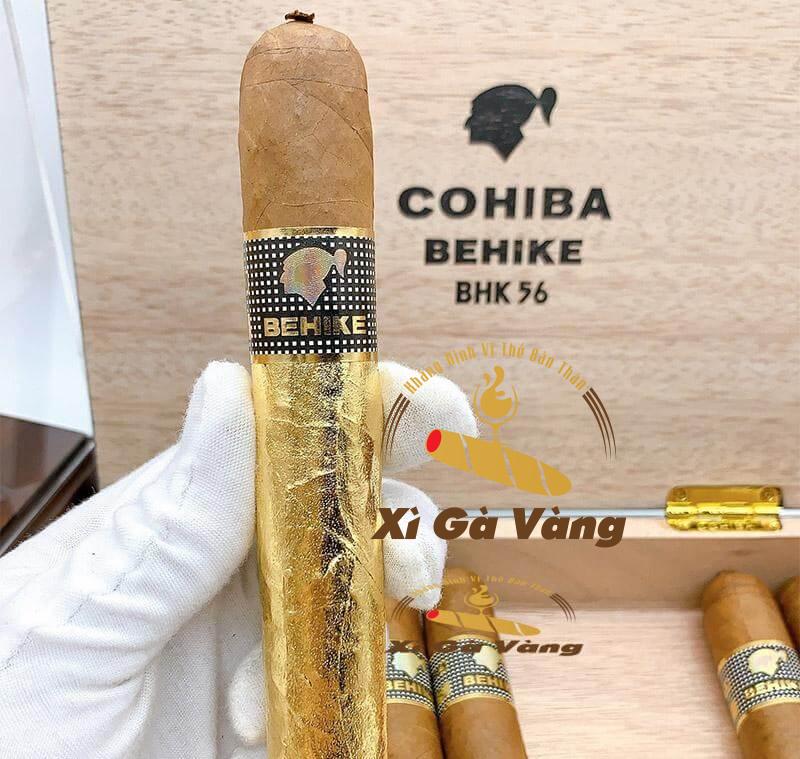 Cohiba Behike 56 có diện mạo sang trọng nhờ dát vàng 24K